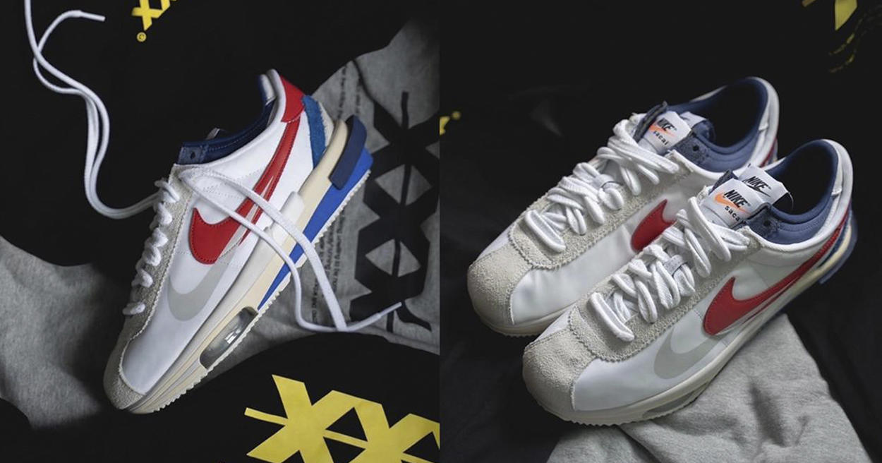 Sacai X Nike Cortez 重磅聯名「阿甘鞋」曝光，經典&灰白兩色都超百搭！