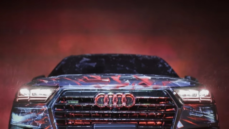 投影玩特效，不靠電腦Audi打造超酷炫Q7廣告!