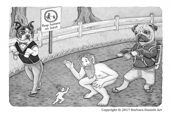 15張「如果動物統治人類」的瘋狂插畫！光是用看的就讓人感覺不寒而慄