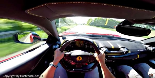 且看心臟夠不夠大顆，Ferrari 812 Superfast「高速巡航」影片曝光，「車比人兇」的標準案例！