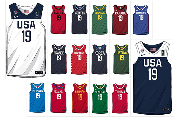 NIKE 與 JORDAN 品牌發表2019年世界盃籃球國家隊隊服