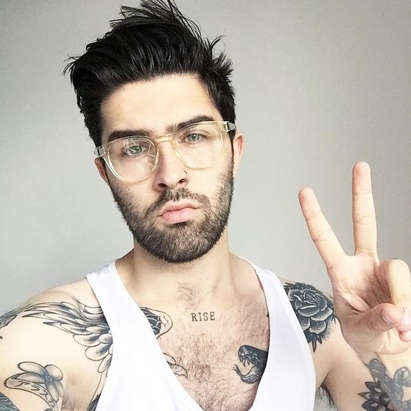 Hipster With Glasses And Tattoos ...